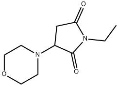 2,5-Pyrrolidinedione,1-ethyl-3-(4-morpholinyl)-(9CI) Struktur