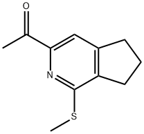 1-(1-Methylsulfanyl-6,7-dihydro-5H-[2]pyrindin-3-yl)-ethanone Struktur