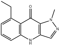 9H-Pyrazolo[4,3-b]quinolin-9-one,8-ethyl-1,4-dihydro-1-methyl-(9CI) Struktur