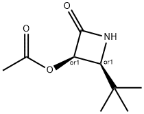 2-Azetidinone,3-(acetyloxy)-4-(1,1-dimethylethyl)-,(3R,4S)-rel-(9CI) Struktur