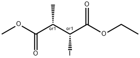 Butanedioic acid, 2-iodo-3-methyl-, 1-ethyl 4-methyl ester, (2R,3S)-rel- (9CI) Struktur