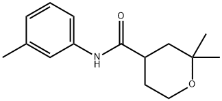 2H-Pyran-4-carboxamide,tetrahydro-2,2-dimethyl-N-(3-methylphenyl)-(9CI) Struktur