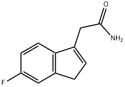 1H-Indene-3-acetamide,6-fluoro-(9CI) Struktur