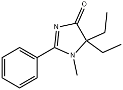 4H-Imidazol-4-one,5,5-diethyl-1,5-dihydro-1-methyl-2-phenyl-(9CI) Struktur