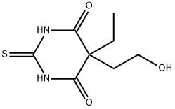 4,6(1H,5H)-Pyrimidinedione,5-ethyldihydro-5-(2-hydroxyethyl)-2-thioxo-(9CI) Struktur