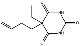 2,4,6(1H,3H,5H)-Pyrimidinetrione,5-(3-butenyl)-5-ethyl-(9CI) Struktur