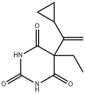 2,4,6(1H,3H,5H)-Pyrimidinetrione,5-(1-cyclopropylethenyl)-5-ethyl-(9CI) Struktur