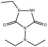 1,2,4-Triazolidine-3,5-dione,4-(diethylamino)-2-ethyl-(9CI) Struktur