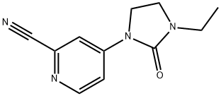 2-Pyridinecarbonitrile,4-(3-ethyl-2-oxo-1-imidazolidinyl)-(9CI) Struktur