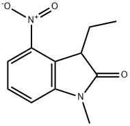 2H-Indol-2-one,3-ethyl-1,3-dihydro-1-methyl-4-nitro-(9CI) Struktur