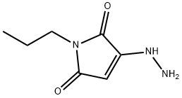 1H-Pyrrole-2,5-dione,3-hydrazino-1-propyl-(9CI) Struktur