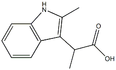 1H-Indole-3-aceticacid,-alpha-,2-dimethyl-(9CI) Struktur