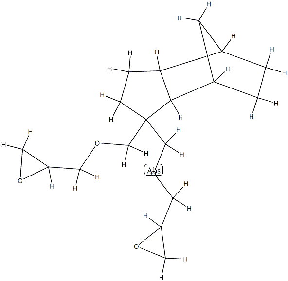 2,2'-[(octahydro-4,7-methano-1H-indenediyl)bis(methyleneoxymethylene)]dioxirane Struktur