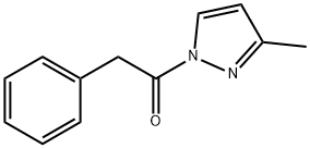 1H-Pyrazole,3-methyl-1-(phenylacetyl)-(9CI) Struktur