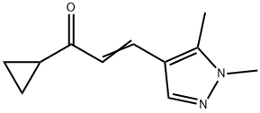 2-Propen-1-one,1-cyclopropyl-3-(1,5-dimethyl-1H-pyrazol-4-yl)-(9CI) Struktur