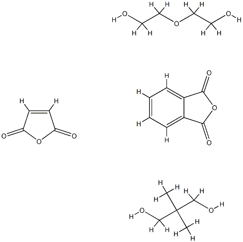 Phthalic anhydride,maleic acid,diethylene glycol,neopentyl glycol polymer Struktur