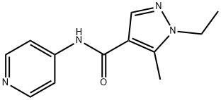 1H-Pyrazole-4-carboxamide,1-ethyl-5-methyl-N-4-pyridinyl-(9CI) Struktur