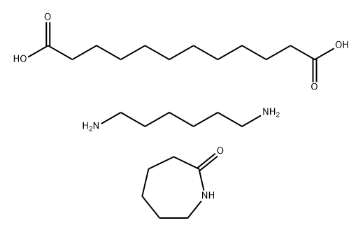 Dodecanedioic acid, polymer with hexahydro-2H-azepin-2-one and 1,6-hexanediamine Struktur