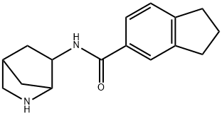 1H-Indene-5-carboxamide,N-2-azabicyclo[2.2.1]hept-6-yl-2,3-dihydro-(9CI) Struktur