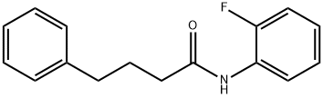 N-(2-fluorophenyl)-4-phenylbutanamide Struktur