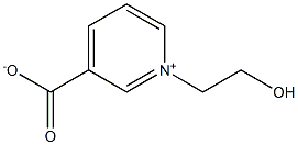 3-carboxylato-1-(2-hydroxyethyl)pyridinium Struktur