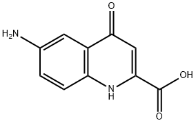 2-Quinolinecarboxylicacid,6-amino-1,4-dihydro-4-oxo-(9CI) Struktur