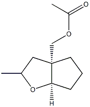 3aH-Cyclopenta[b]furan-3a-methanol,hexahydro-2-methyl-,acetate,(3aR,6aR)-rel-(9CI) Struktur