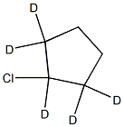 1-Chloro(1,2,2,5,5-2H5)cyclopentane Struktur