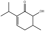 2-Cyclohexen-1-one,6-hydroxy-5-methyl-2-(1-methylethyl)-(9CI) Struktur