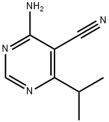 5-Pyrimidinecarbonitrile,4-amino-6-(1-methylethyl)-(9CI) Struktur