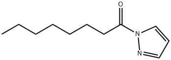 1H-Pyrazole,1-(1-oxooctyl)-(9CI) Struktur