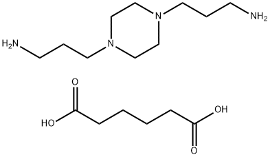 3-[4-(3-AMINOPROPYL)PIPERAZIN-1-YL]PROPAN-1-AMINE,HEXANEDIOIC ACID 結(jié)構(gòu)式