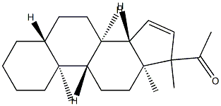 (17ξ)-17-Methyl-5α-pregn-15-en-20-one Struktur