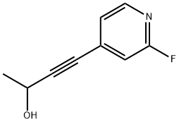 3-Butyn-2-ol,4-(2-fluoro-4-pyridinyl)-(9CI) Struktur