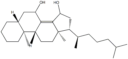 5α-Cholest-8(14)-ene-7,15-diol Struktur