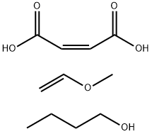 2-Butenedioic acid (2Z)-, polymer with methoxyethene, butyl ester Struktur