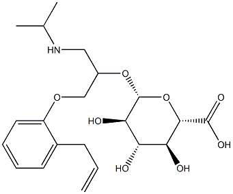 alprenolol glucuronide Struktur