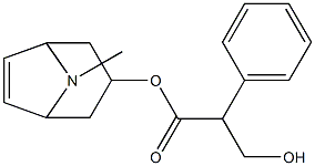 8-Methyl-8-azabicyclo[3.2.1]oct-6-en-3-ol α-(hydroxymethyl)benzeneacetate Struktur