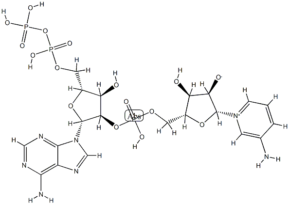 3-aminopyridine adenine dinucleotide phosphate Struktur