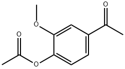 4-ACETYL-2-METHOXYPHENYL ACETATE Struktur