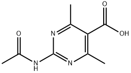 5-Pyrimidinecarboxylicacid,2-(acetylamino)-4,6-dimethyl-(9CI) Struktur