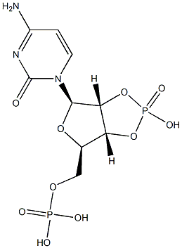 cytidine 5'-phosphate 2',3'-cyclic phosphate Struktur