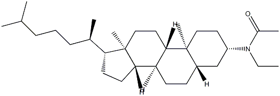 N-(5α-Cholestan-3β-yl)-N-ethylacetamide Struktur