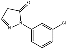 3H-?Pyrazol-?3-?one, 2-?(3-?chlorophenyl)?-?2,?4-?dihydro- Struktur