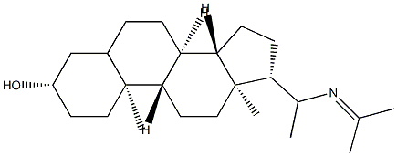 20-[(1-Methylethylidene)amino]pregnan-3β-ol Struktur