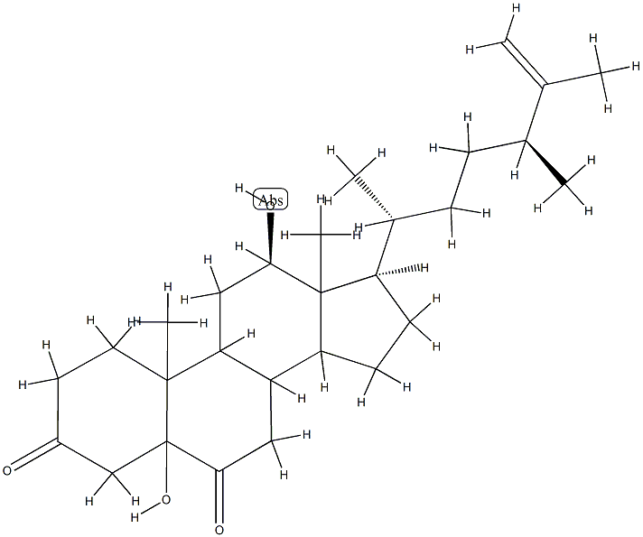 5,12β-Dihydroxy-5α-ergost-25-ene-3,6-dione Struktur