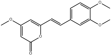 6-(3,4-DIHYDROXYSTYRL)-4-HYDROXY-2-PYRONE Struktur