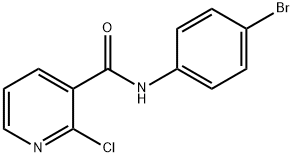 N-(4-bromophenyl)-2-chloropyridine-3-carboxamide Struktur