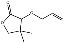 2(3H)-Furanone,dihydro-4,4-dimethyl-3-(2-propenyloxy)-(9CI) Struktur