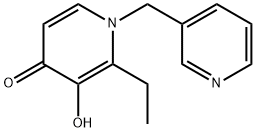 4(1H)-Pyridinone,2-ethyl-3-hydroxy-1-(3-pyridinylmethyl)-(9CI) Struktur